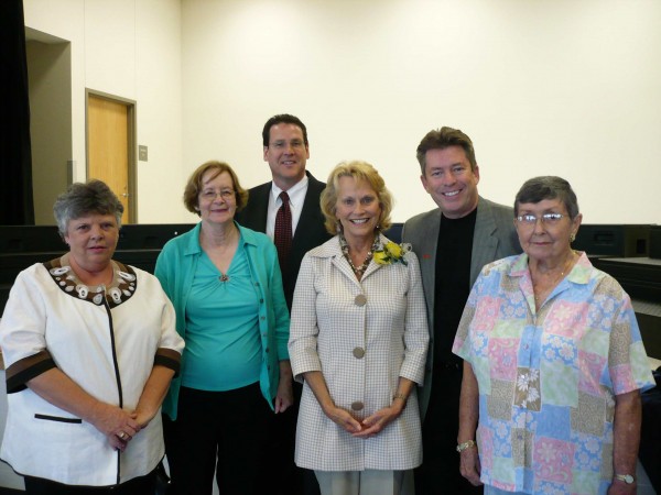 HAF members with Maetha Smith Great-Great Niece of William and Abbie Allen (early leaders of education and the Methodist Church) at the dedication of Allen Elementary.