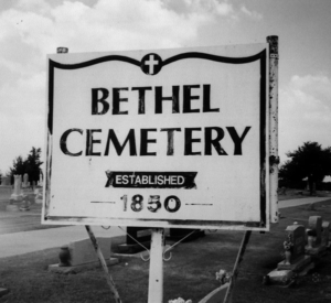 Bethel Cemetery Sign